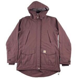 Carhartt Womens S 102382 643 Deep Wine Storm Defender Shoreline Jacket Relaxed